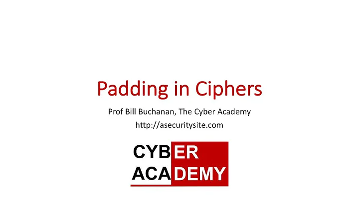 Padding in Ciphers
