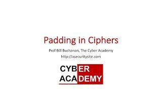 Padding in Ciphers