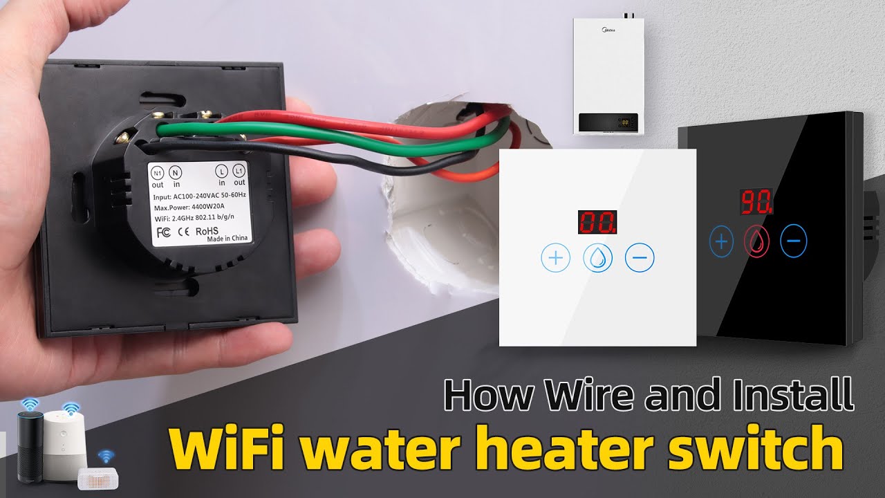 Tuya Smart 4400W 20A Power Monitor With Timer WiFi Boiler Eu Switch Water Heater Air Conditione