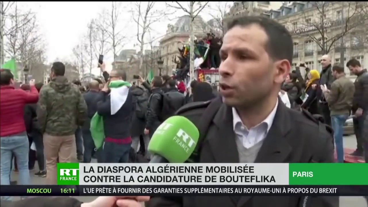 Rassemblement de la communauté algérienne le 3 mars 2019 à Paris