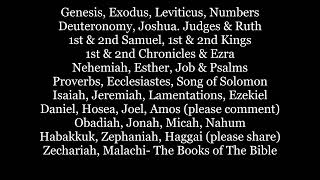 The BOOKS of THE BIBLE Lyrics Words trending Adult version NEW OLD TESTAMENT sing along song music