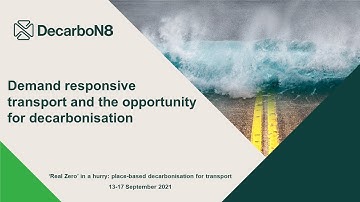 Demand responsive transport and the opportunity for decarbonisation