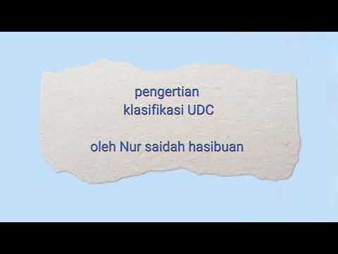 klasifikasi UDC