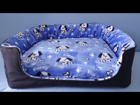 Video: Cómo coser un patrón de cama de perro de lana