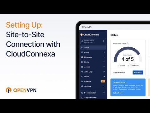 Setting Up a Site to Site Connection with CloudConnexa