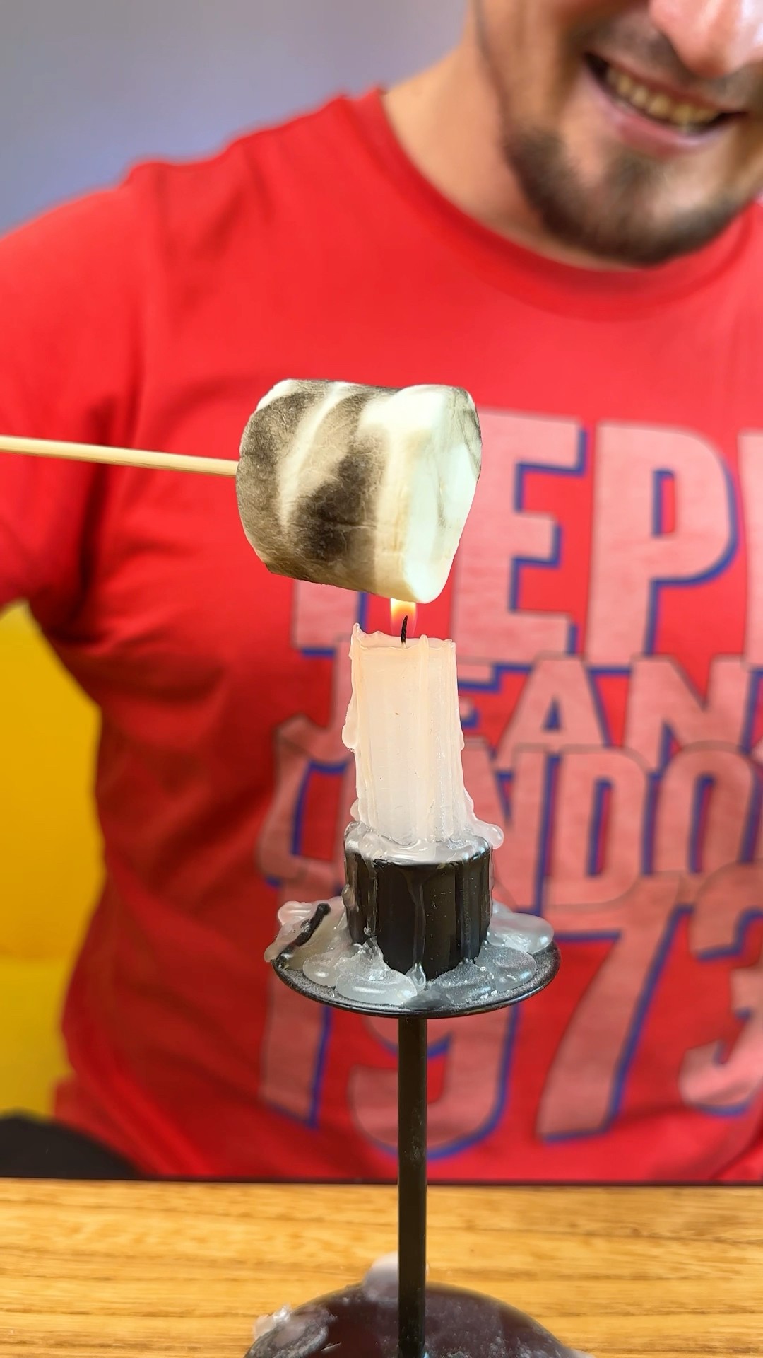 Grilled MARSHMALLOWS on a CANDLE ?️????