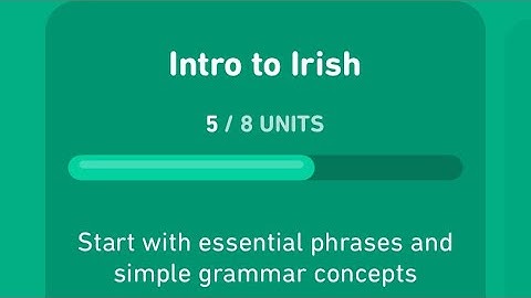 *Let’s learn Irish with Duolingo