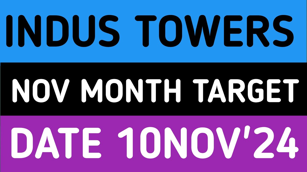 INDUS TOWERS STOCK LATEST NEWS UPDATES 10NOV'24/INDUS TOWERS SHARE ...