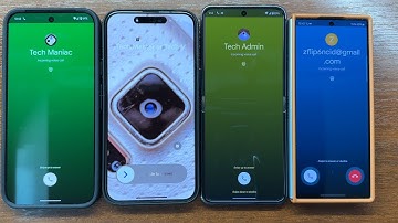 Pixel 9 Pro XL vs iPhone 15 Pro Max vs Razr 50 Ultra vs Samsung Z Fold 6 Google Meet Incoming Call