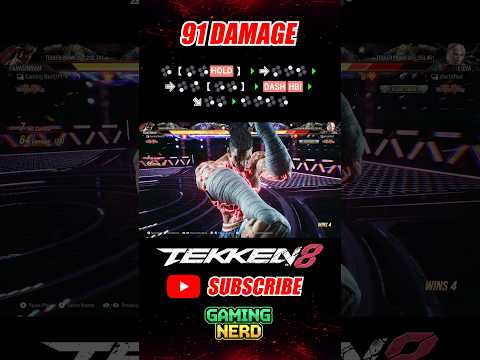 91 DAMAGE | Fahkumram Combo Tekken 8 Season 2 #shorts #tekken8 #youtubeshorts