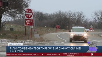 Plans to use new tech to reduce wrong-way crashes