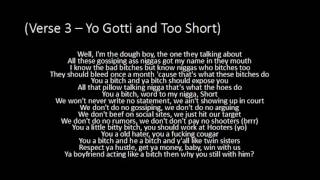 Yo Gotti - Rake It Up ft. Nicki Minaj and Too Short - Lyrics Resimi