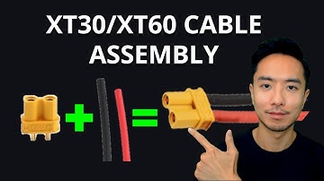 XT30 or XT60 Custom Cable Assembly (Male or Female Connector)