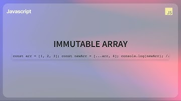 Immutability in JavaScript