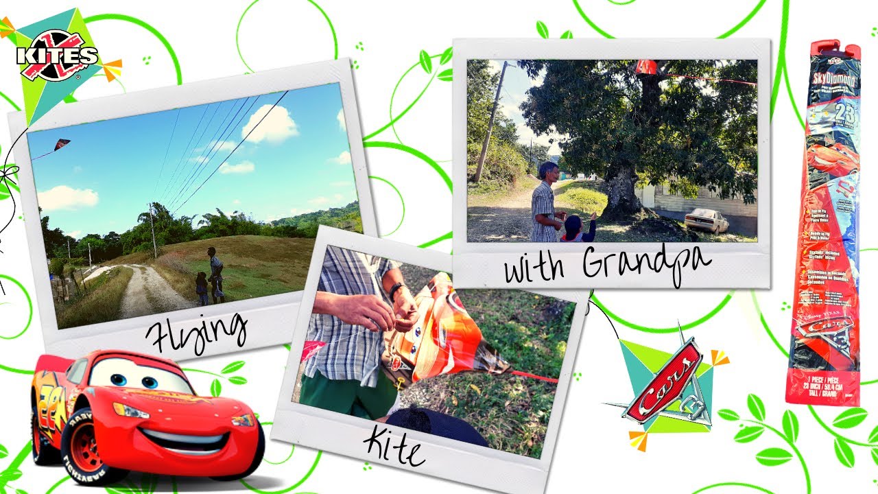 XKites Sky Diamond Disney Cars 3 Lightning McQueen 23" Kite Unbox