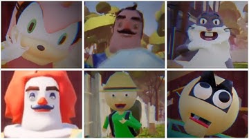 20 NEIGHBORS JUMPSCARES | Hello Neighbor Mods