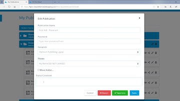 Managing your HTML publications in FS Pro Cloud