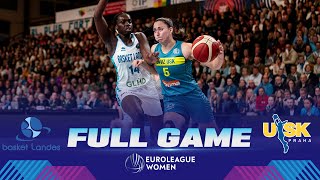 Basket Landes v ZVVZ USK Praha | Full Basketball Game | EuroLeague Women 2023