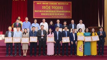 Hội nghị tổng kết công tác xây dựng Đảng năm 2022, hội nghị cán bộ, công chức, viên chức năm 2023