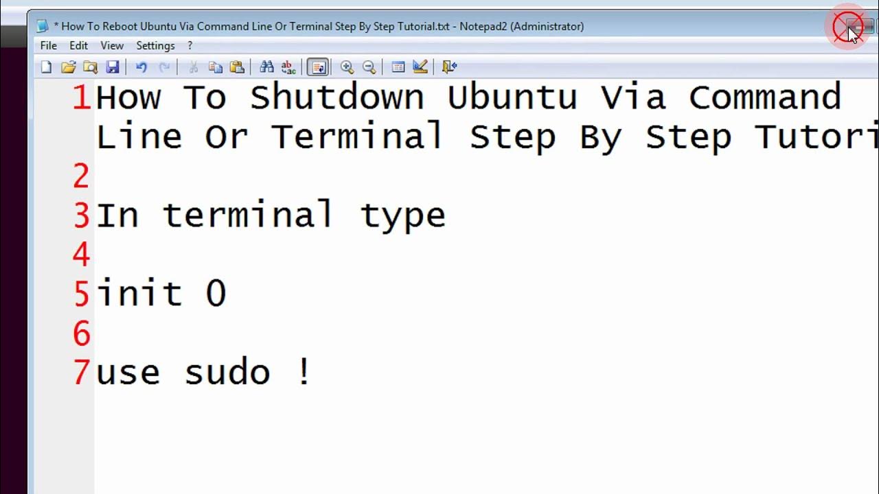 How To Shutdown Ubuntu Via Command Line Or Terminal Step By Step ...