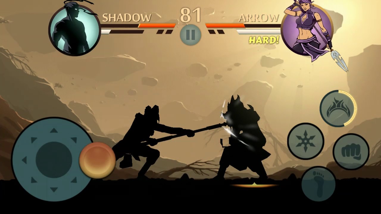 shadow fight 2 shadow vs arrow