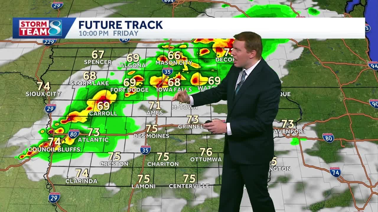 Iowa weather: Heat and humidity brings multiple storm chances - YouTube
