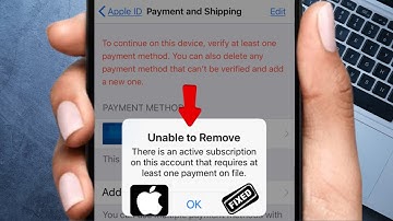 Fix : Unable to Remove Payment Method There is an Active Subscription error on iPhone (iOS)