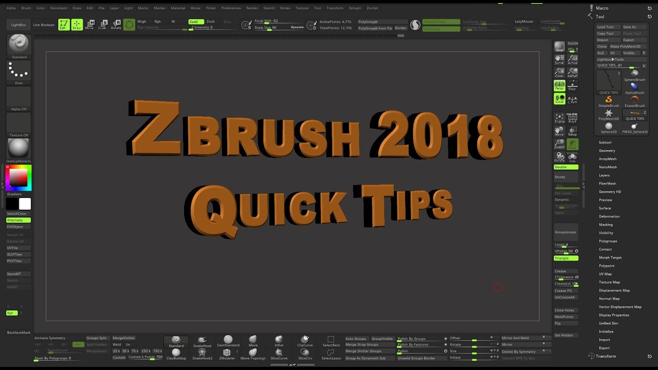 youtube zbrush 2018