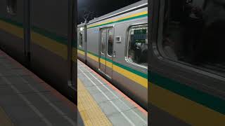 今日から運転開始‼️南部支線E127系V1編成　尻手駅にて発車