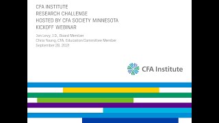 2021-2022 CFAMN Research Challenge Kick-off