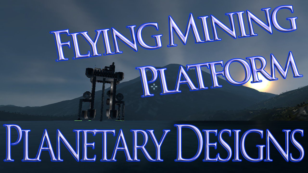 Flying Mining Platform | Space Engineers Planetary Designs Ep 1 - YouTube