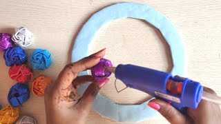 Easy Home Decorating Ideas - Wall Hanging Craft Ideas - Waste Material Craft - DIY Craft