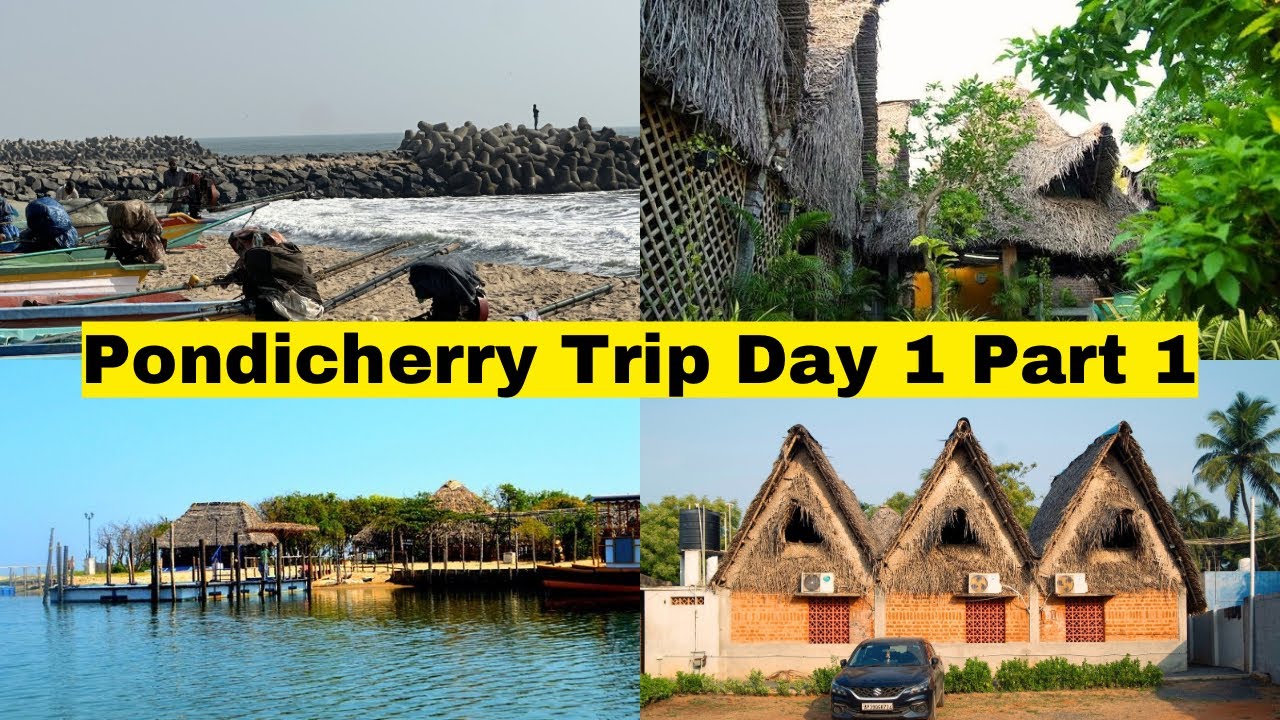 Pondicherry Beach side resort 🏖️ ⛺️ | Tamil vlog | Pondy vlog 2026 ...