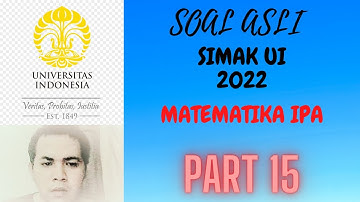 SOAL ASLI SIMAK UI 2022 matematika IPA part 15