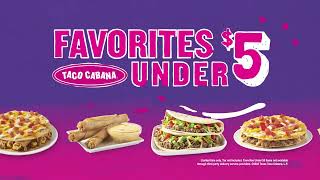 Favorites Under $5 Menu