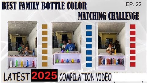 🚨🆕- THE MOST SMART, FUNNY & AMAZINGFIVE(5) BOTTLE COLOR MATCHING CHALLENGE - COMPILATION VIDEO