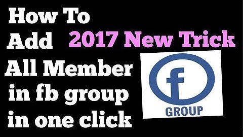 Add All Facebook Friend In Your Group Just One Click Hindi/Urdu Tutortial