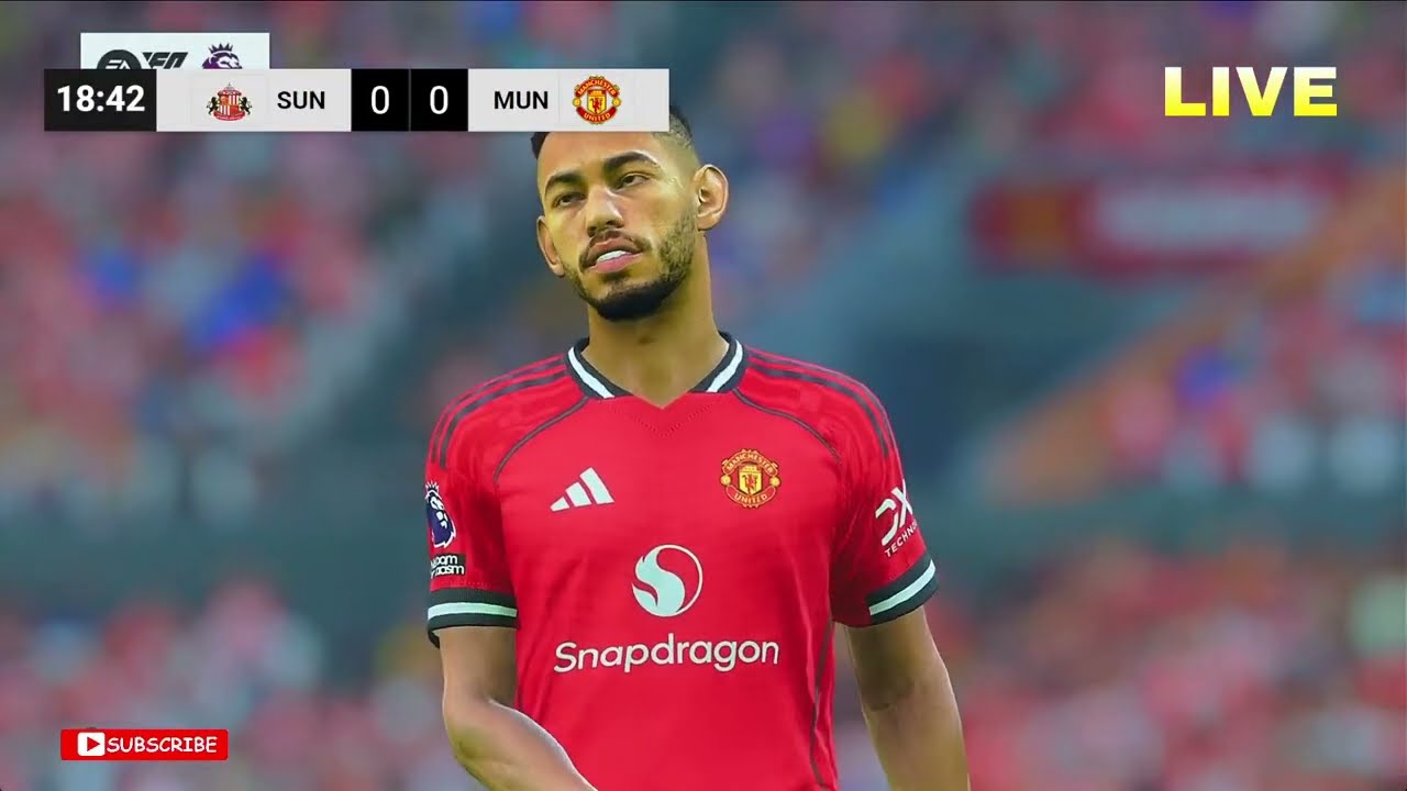 🔴LIVE : SUNDERLAND VS MANCHESTER UNITED | PREMIER LEAGUE 2026 | SIMULATION GAMEPLAY