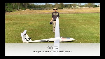 How to Bungee launch a big scale sailplane