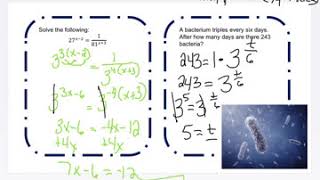 Math 30-1 - Exponents and Logs - Lesson 2 - Solving Exponential Equations with the same base