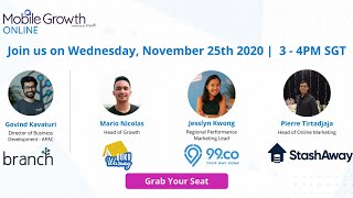 Mobile Growth SEA Online with StashAway, BukuWarung & 99.Co screenshot 4