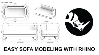 Rhino Tutorial 01: Sofa Modeling and Detail Drawing (uncut)