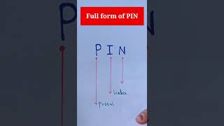 Full form of PIN.#shorts #learning