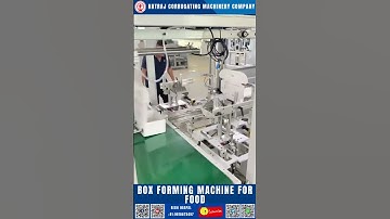 Box Forming Machine for Food Packaging | Hygienic & High-Speed | Natraj Corrugation