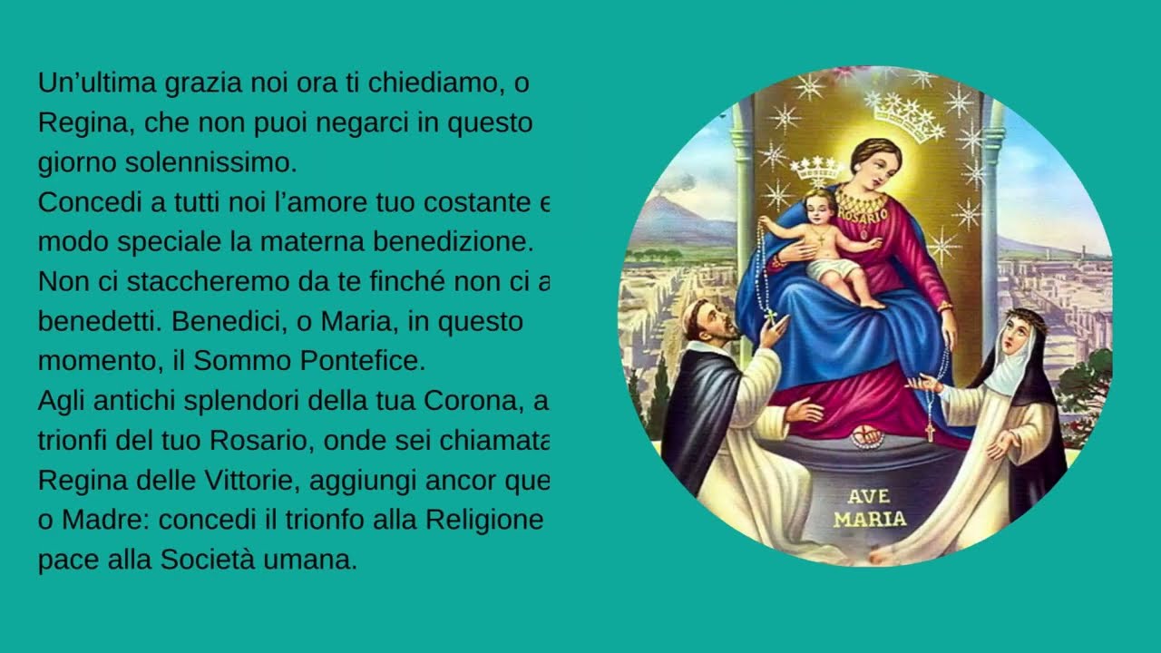 Supplica alla Beata Vergine del Santo Rosario di Pompei #preghiera #