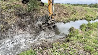 Removing 4 Beaver Dams With Excavator