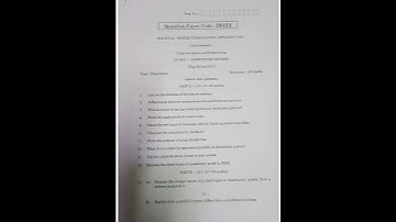 April/May 2022 CS8603 Distributed Systems Question Paper