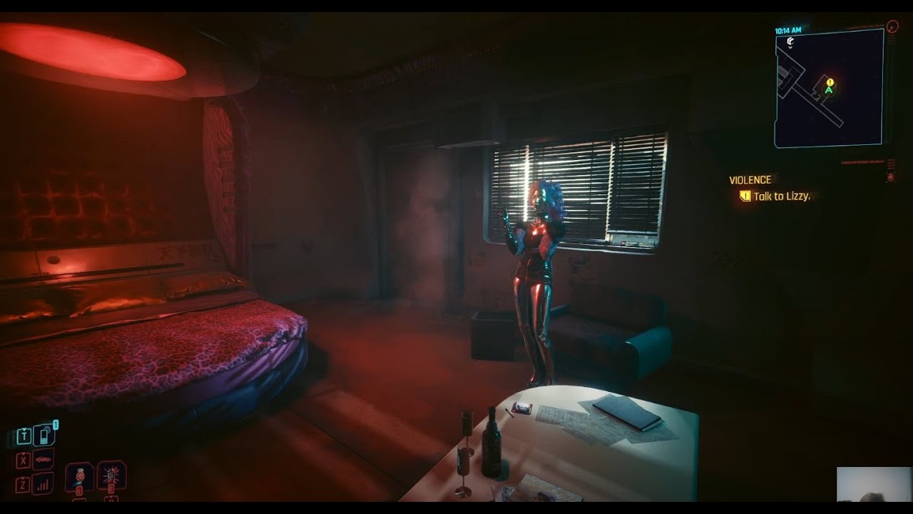 Cyberpunk 2077 - Violence Side Job / Disposing Of Liam's Body From Lizzy Wizzy's Motel Room