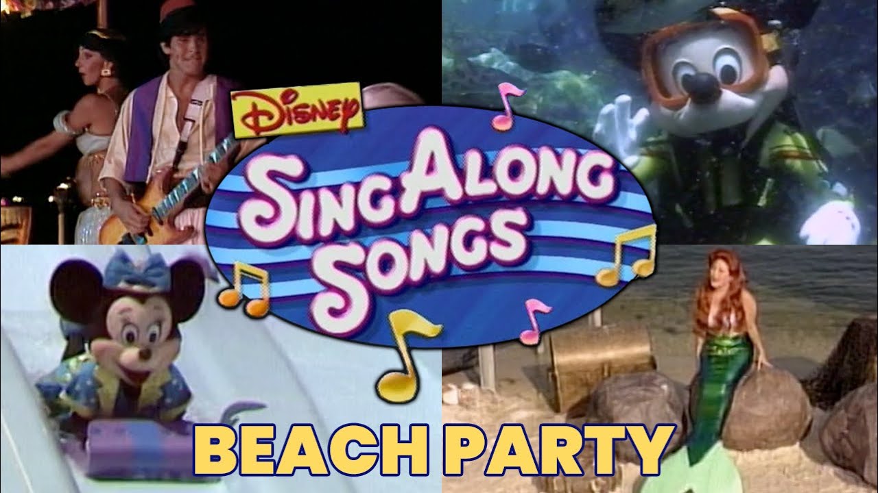 ⁣Disney Sing Along Songs Beach Party At Walt Disney World In HD