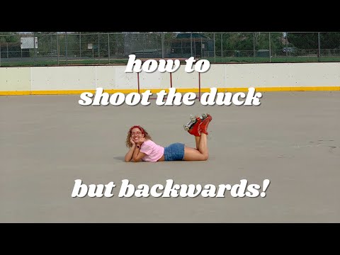 how to shoot the duck BACKWARDS on roller skates!